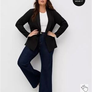 Studio Crepe Classic Shawl Collar Blazer